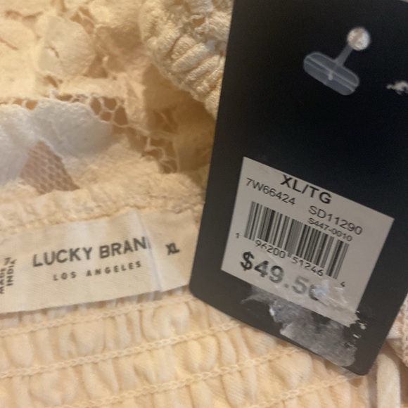NWT Lucky Brand Lace Tank - Picture 7 of 8